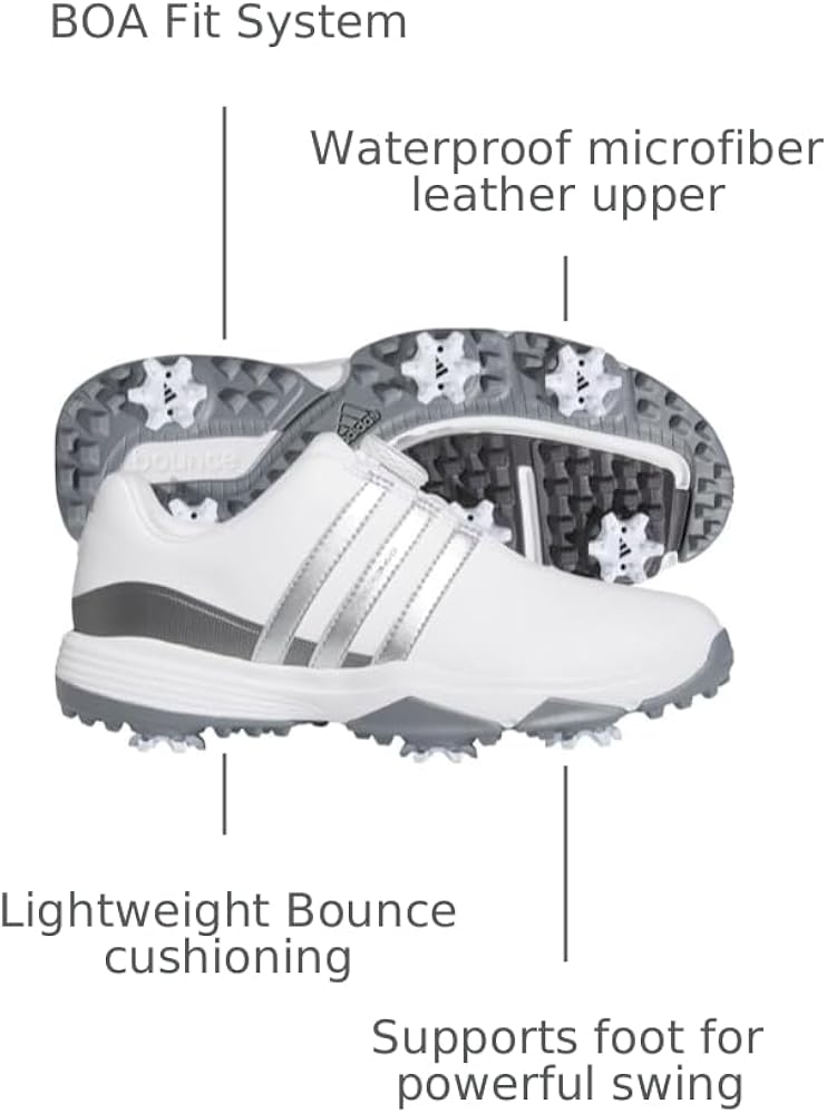 Amazon.com | adidas Youth Tour360 24 BOA Golf Shoes, Footwear